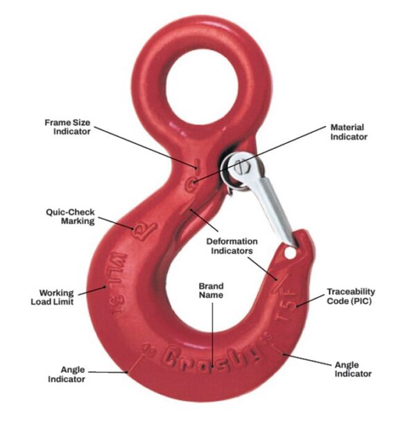 Crosby S-1316 SHUR-LOC® Eye Hook with Positive Locking Latch - Image 2
