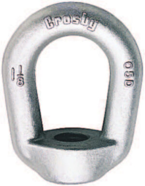 Crosby 05D eye nut, 1/8 inch, heavy-duty forged steel for secure lifting and rigging applications.