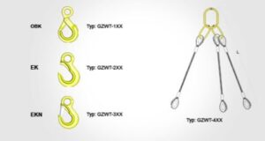 Gunnebo Industries Stållinestropp 3-partig