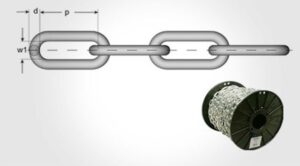 Gunnebo Industries Rostfri kätting, långlänkad LL