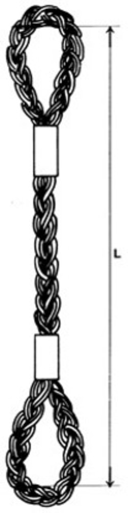 Gunnebo Industries Flatflätad stållinestropp